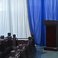 Plataforma de Exhibición de Ataúdes Fúnebres de Madera Maciza de Alta Resistencia Fuyono, Equipo Funerario Profesional, Color Cobre