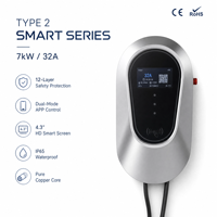EV-Ladestation, Autoladegerät, Schnellladestation für Elektroautos, EV-Ladestation TYP2 7KW