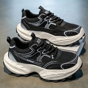 2025 Summer New Fashion Dad <b>Shoes</b> Trendy Internet Celebrity Hot Ins Brand Thick Sole Mesh Upper Running <b>Height</b> <b>Increasing</b> Casual - Product Image 3