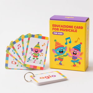 Tarjetas Flash de acordes de Piano codificadas de colores para estudiantes creativos de música educativa divertida impresa personalizada, regalo perfecto para niños - Product Image 3