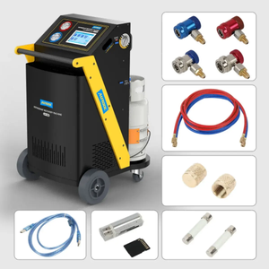 AUTOOL LM708 Máquina de Servicio de Aire Acondicionado para Automóviles Totalmente Automática con Pantalla Táctil de 7 Pulgadas para Recuperación y Recarga Eficiente de Refrigerante - Product Image 1
