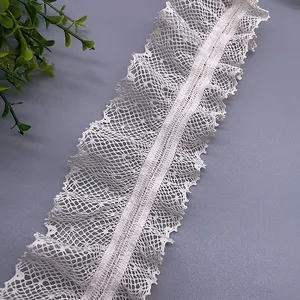 Supplier sells cotton yarn elastic lace and webbing clothing decorative trim