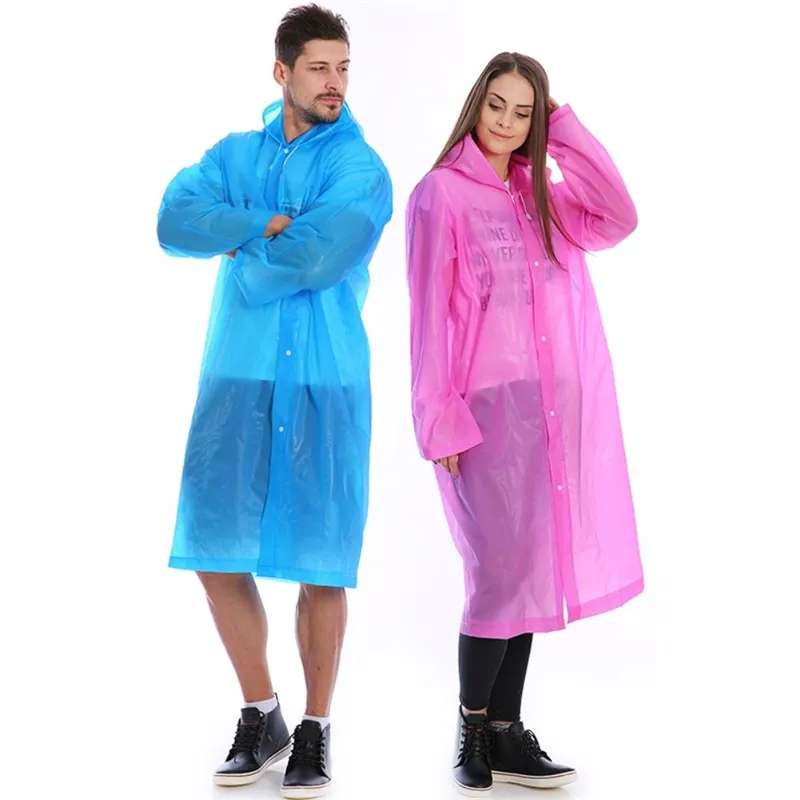 Portable Disposable Poncho Raincoats for Men Women Rain Poncho Emergency waterproof Rain Coat for adults