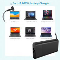 Adaptor AC Laptop 200W untuk Laptop HP, Handal 19.5V 10.3A 4.5*3.0MM PD Power Supply Adapter
