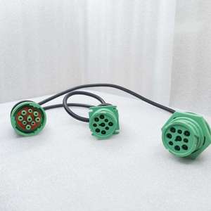 YMX-0051 Automotive 9-Pin Kupferkern 24 AWG J1939 Typ 2 Y-Kabel Kabelbaum PVC-Isolierung Y-Adapter Stecker/Buchse Anschlüsse - Product Image 6