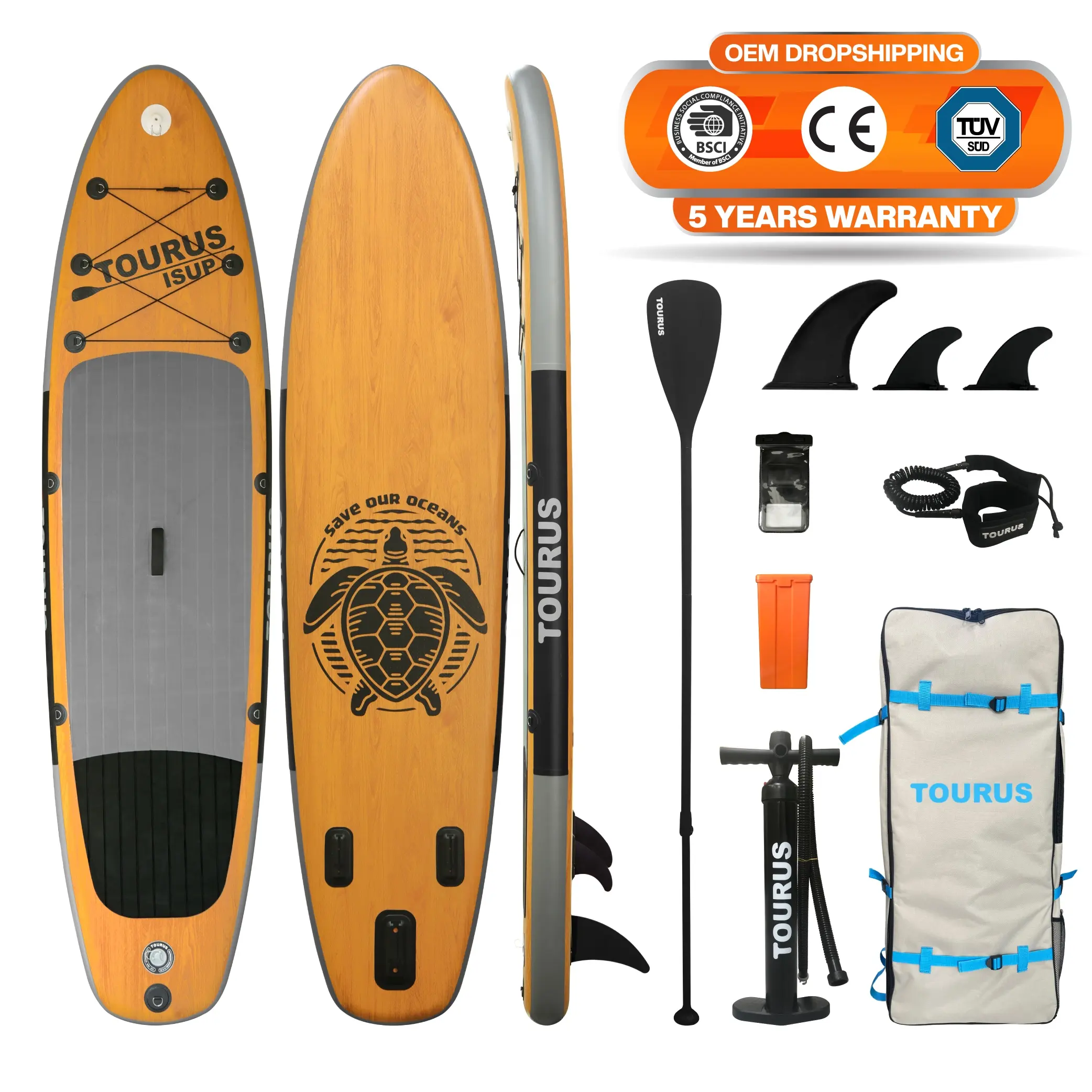 SUP Board Stand Up Paddling Surfboard 363cm aufblasbar Paddel ISUP 