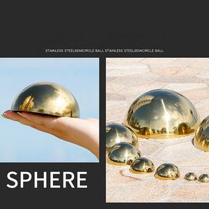 Полулатунный шар под заказ латунный полусферический полый металлический латунный полусферический - Product Image 3