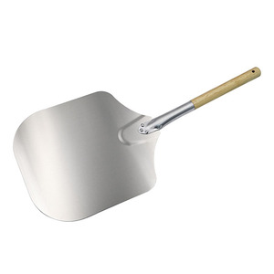 Precio al por mayor: Pala para pizza de aluminio de 16 pulgadas, ecológica, marca Lisen, de grado alimenticio, con mango de madera - Product Image 3
