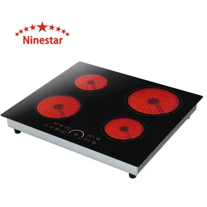Wholesale Supplier Hot selling 4 Zone burner Electric Infrared Stove Ceramic Hob