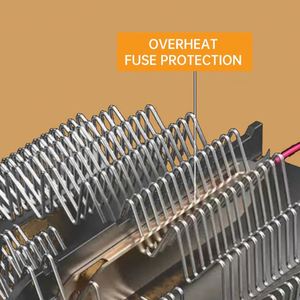 Office Desktop Winter Low Noise Blower Quick <b>Heating</b> Warmer Bedroom Room Portable PTC Household 500W Electric Warm Heater - Product Image 4