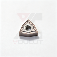 Plaquette de tournage en carbure WNMG080408-MA, qualité BPU206, rayon d'angle R0.8mm pour tournage semi-fin de l'acier inoxydable/acier au carbone