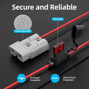 Cable de alimentación Starlink Mini con fusible de 10A y conector Anderson para Starlink Mini, ideal para RV, camping, viajes y uso doméstico. - Product Image 5