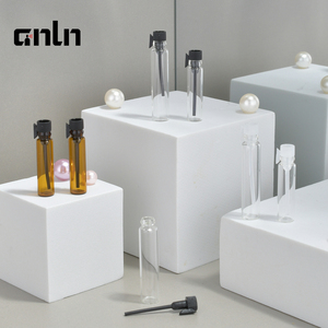 Premium 1ml 2ml 3ml Vidro Perfume Amostra Garrafas com Gold Cap e Caixa para Óleos Fragrance Luxo - Product Image 1