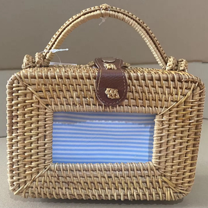 Precio al por mayor, la mejor calidad con bolsa de ratán con bolsas de diseñador de tela de algodón hechas a mano del mejor proveedor en Vietnam - Product Image 1