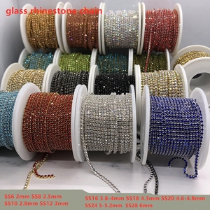 Oferta Especial: Cadena de Cristales de Imitación para Coser, Tamaños Ss6-Ss28, Cristales Brillantes con Engaste de Plata, Adornos de Diamantes para Manualidades, Accesorios para Vestidos y Ropa - Product Image 2