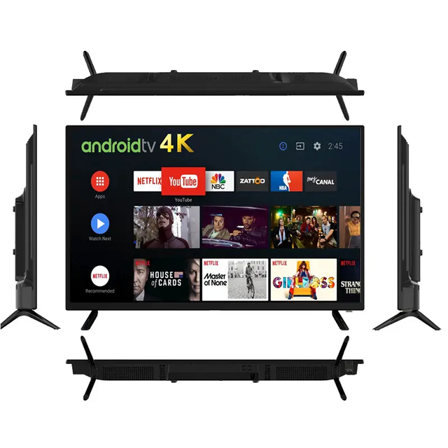 Accept Custom logo Smart TV Full HD 1080P 4k 40 43 50 55 65 75 85 Inch Android LED TV Flat Screen Television