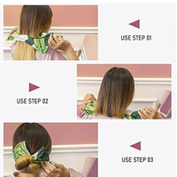 Créateur de chignon élégant, bandeau pour cheveux tendance, bandeau noué en fil pour femmes, été, imprimé, épingle à cheveux, tresseuse, facile à utiliser, accessoires de bricolage