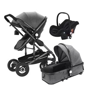 <span class=keywords><strong>360</strong></span> độ xoay 3-in-1 gấp trẻ sơ sinh pushchair cao Xem Bốn bánh xe đẩy với hấp thụ sốc cho chăm sóc em bé - Product Image 4