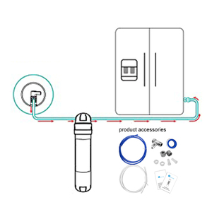 K5-3in1 3-giai đoạn than hoạt tính loạt thay đổi nhanh chóng 800gpd dưới bồn rửa nước lọc - Product Image 6