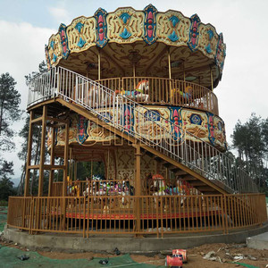 Parc d'attractions Marry Go Round 24 Sièges Carrousel Manèges à vendre - Product Image 6