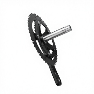 Pédalier de vélo de route en alliage d'aluminium 170/172,5 mm, bras de pédalier BB, manivelle 110BCD/130 BCD, double <span class=keywords><strong>pignon</strong></span> creux 34/50T - Product Image 3