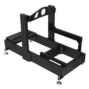 Ensemble complet d'usine de simulateurs de course en salle avec triple moniteur, cockpit en aluminium personnalisable, rig de simulation de course (base 40160) - Product Image 3
