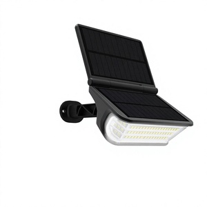 Panneau solaire pliable 2-en-1 à monter sur piquet ou mur, pour jardin et pelouse, étanche, avec LED grand angle pour éclairage de chemin - Product Image 1