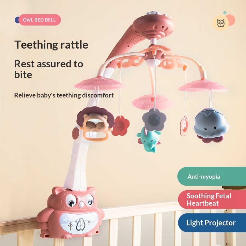 Educational Plastic Bed Bell Hanging Interactive