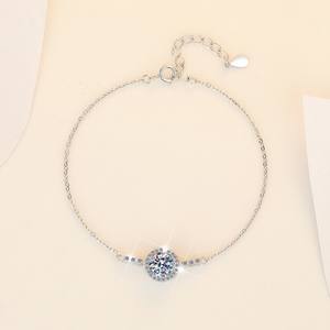 S925 Silver <b>Bracelet</b> 1CT Moissanite Jewelry Elegant <b>Sweet</b> Boutique Jewelry <b>Bracelet</b> Simple Fashion Classic Design <b>Bracelet</b> - Product Image 5