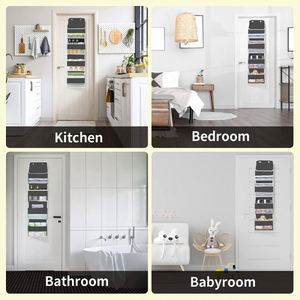 Organizador de Pared para Colgar Sobre la Puerta de Alta Calidad, Bolsa de Almacenamiento de Gran Capacidad con 4 Bolsillos y Cubierta Antipolvo, Organizador Colgante para Armario - Product Image 6