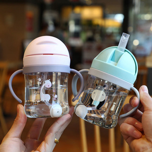 360&deg; Design Spill Proof <strong>Weighted</strong> <strong>Straw</strong> <strong>Cup</strong> Baby Training <strong>Cup</strong> Sippy <strong>Cups</strong> with Handle for Toddlers Baby PPSU BPA Free - Product Image 3