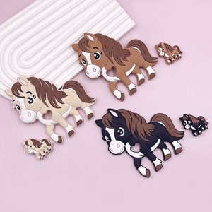New Cross-Border <b>Direct</b> Sales Food-Grade Silicone Animal Zodiac Horse Teething <b>Beads</b> for Pen Insert Wholesale - Product Image 3