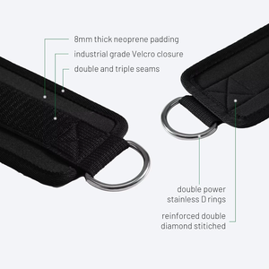 जिम स्ट्रैप पावरलिफ्टिंग के लिए फिटनेस गुलाबी टखने का ब्रेस भारोत्तोलन टखने का पट्टा - Product Image 4