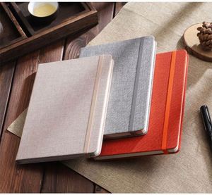 Agenda de Negocios Promocional con Tapa Dura de Cáñamo y Logotipo Personalizado, Cuaderno Cosido, Diario Corporativo con Líneas, Juego de Regalo, Papel con Encuadernación Térmica - Product Image 3