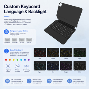 Funda con Teclado Mágico Estilo Nórdico para iPad 10.ª Generación 10.9 Pulgadas (<span class=keywords><strong>2022</strong></span>), Cubierta Magnética Inalámbrica con Soporte Flotante y Trackpad - Product Image 5
