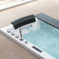 Cascade Surf SPA Baignoire Villa Intérieur Air Jet Whirlpool Baignoire De Massage Avec Siège