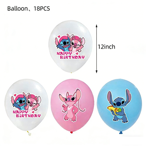 Decoraciones de Fiesta de Cumpleaños de <span class=keywords><strong>Stitch</strong></span> <span class=keywords><strong>Rosa</strong></span>, Globos, Vajilla Desechable, Platos de Papel, Vasos, <span class=keywords><strong>Fondo</strong></span>, Artículos para Fiesta de <span class=keywords><strong>Stitch</strong></span> - Product Image 4