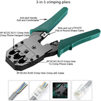 Perangkat Peralatan Jaringan Baru Kit Crimper Kabel Ethernet Portabel Alat Crimping Ethernet Kit Kombinasi