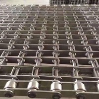 Convoyeur à bande maillée en acier inoxydable SUS 304, ligne de production de fil de fer galvanisé, bande transporteuse métallique