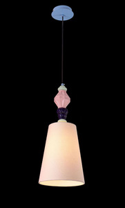 Lámpara Colgante de Cerámica Vintage con Pantalla en Forma de Campana, Fuente de Luz LED, Tamaño Grande - Product Image 2