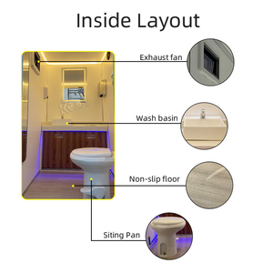 ห้องน้ำเคลื่อนที่แบบพกพาสำหรับตั้งแคมป์พร้อมฝักบัวอาบน้ำในตัวบนรถพ่วง - Product Image 6