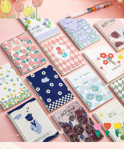 Quaderno A5 <span class=keywords><strong>con</strong></span> spirale e fiori freschi, pagine interne a righe orizzontali, blocco note per studenti - Product Image 6