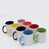 Nouvelles tasses à sublimation blanches 2026 – Fournisseurs de mugs à transfert thermique bicolores, tasses colorées personnalisables avec motifs de logo