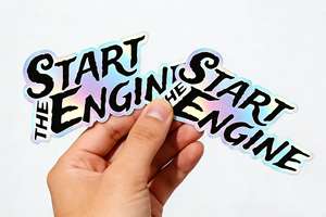 कस्टम लोगो होलोग्राफिक स्टिकर वाटरप्रूफ और टिकाऊ चिपकने वाले स्टिकर अनुकूलित मोटरसाइकिल हेलमेट सजावटी स्टिकर - Product Image 4