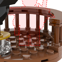 MOC1719 Anime Court Space, Juego de Bloques de Construcción Educativos, Compatible con Juguetes DIY, Bajo MOQ, Gran Venta, Regalo para Niños