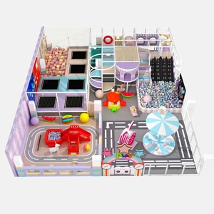 Safe and Exciting Commercial Macaron Theme Naughty Castle Plastic Equipment <b>Trampoline</b> Park Softplay Indoor Playgrounds Kids - Product Image 3