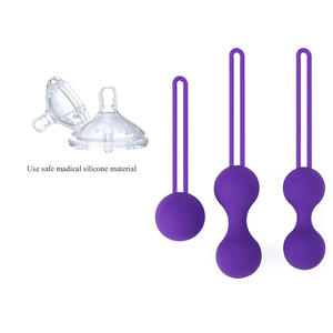 Ensemble de 3 boules de Kegel pour femmes, boule de Ben Wall, <span class=keywords><strong>massage</strong></span>, poids, exercice pour resserrer les muscles - Product Image 4