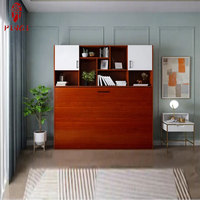 Lits escamotables Murphy personnalisables avec armoire de rangement intégrée, lit mural rabattable pour bureau et petits espaces domestiques