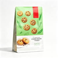 Sachets alimentaires refermables personnalisés en Mylar noir mat avec fermeture éclair pour emballage de noix