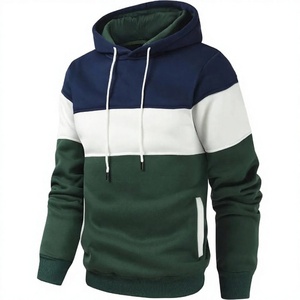 Sudadera con Capucha para Hombre, Diseño Color Block, Corte Regular, Tejido Casual, 100% Algodón, Prenda de Invierno - Product Image 6